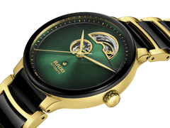 RADO Centrix Automatic Open Heart 39.5mm Green-Gold Men's Watch R30008302