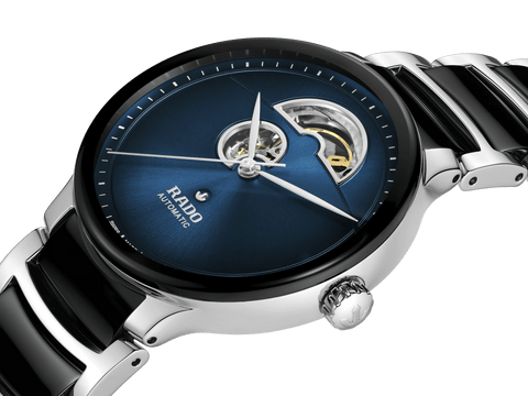 RADO Centrix Automatic Open Heart 39.5mm Blue-Black Men's Watch R30012202