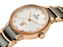 RADO Centrix Automatic Diamonds 30.5mm Rose Gold-Grey Women's Watch R30019742