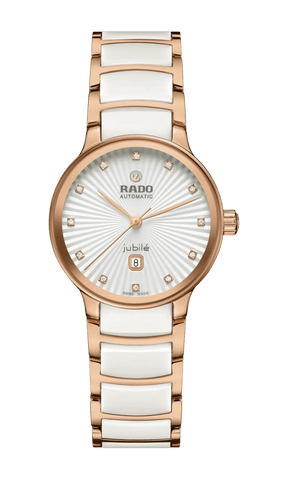 RADO Centrix Automatic Diamonds 30.5mm Rose Gold-White Women's Watch R30019744
