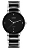 RADO Centrix Diamonds Silver-Black Ceramic 39.5mm Men's Watch R30021712