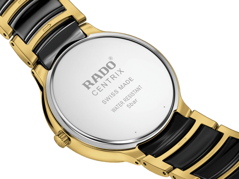 RADO Centrix 39.5mm Gold-Black Ceramic Men's Watch R30022152