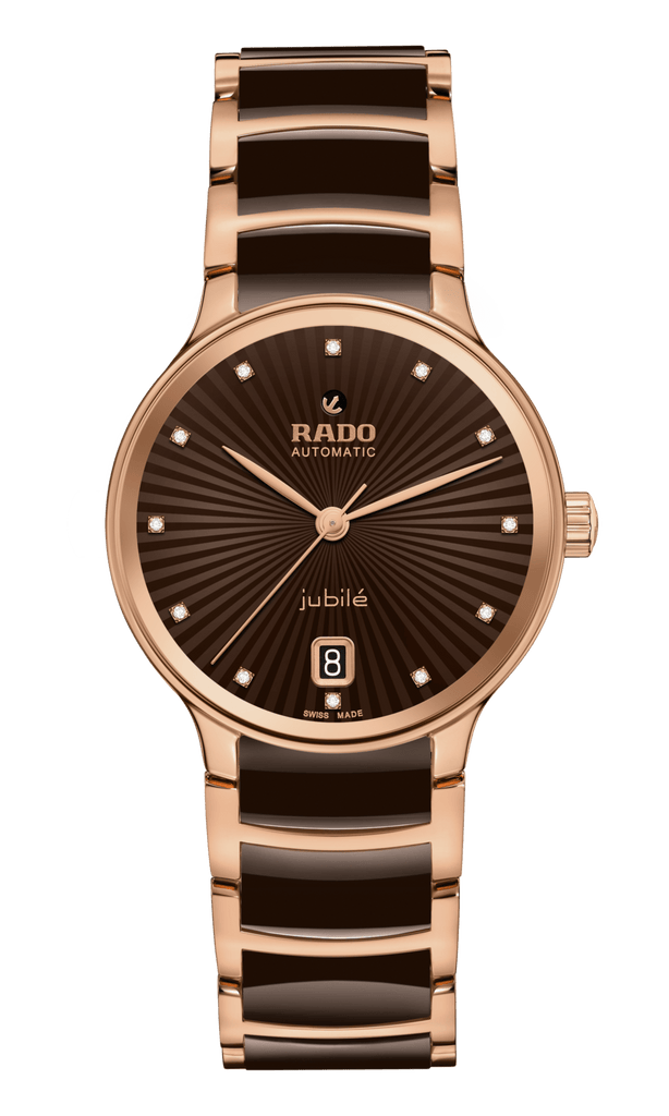 RADO Centrix Automatic Diamonds 35mm Brown Dial Women's Watch