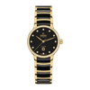 RADO Centrix Automatic Diamonds 30.5mm Black Lacquered Dial Women's Watch R30227702