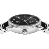 RADO Centrix Automatic Diamonds 30.5mm Black Lacquered Dial Women's Watch R30228702
