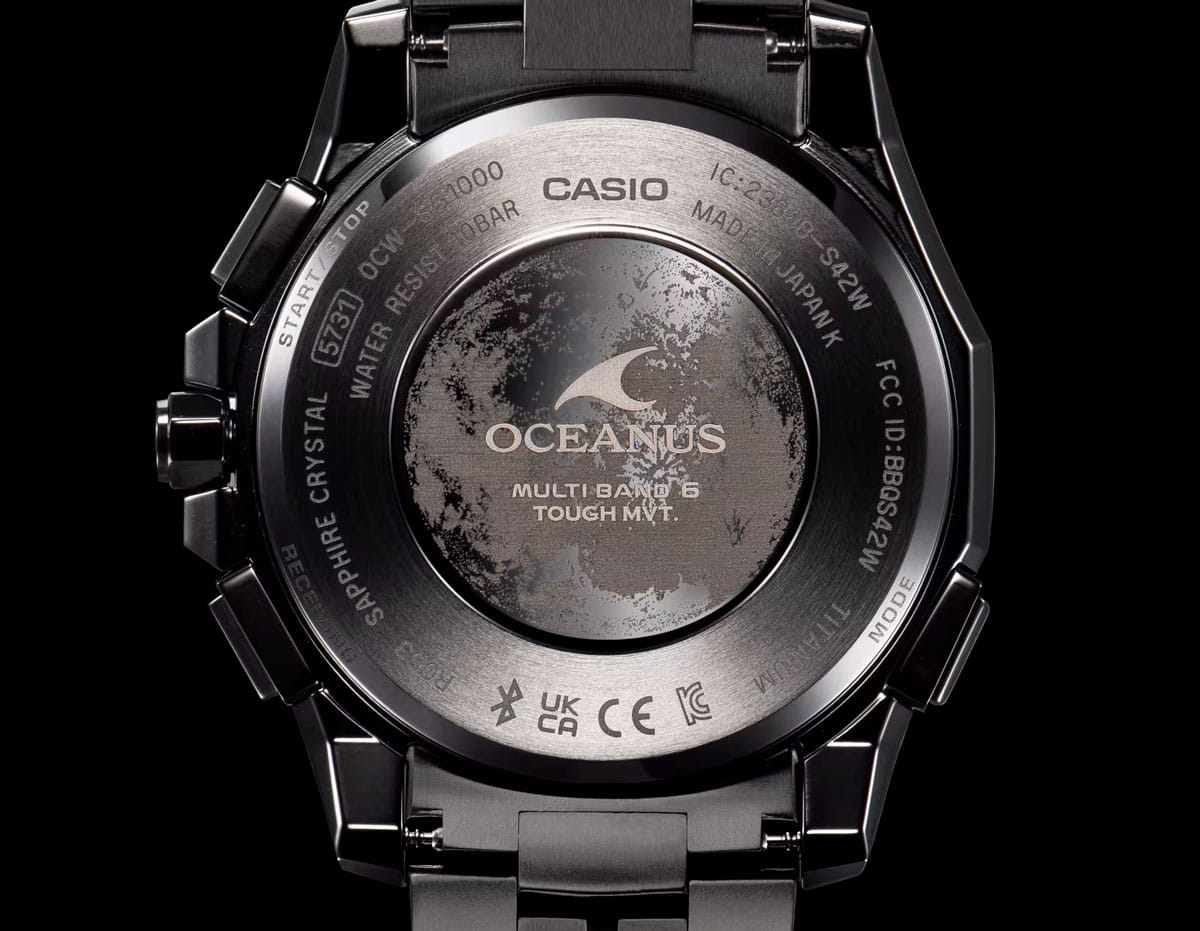 Casio Oceanus Manta 43mm Black Dial Men's Watch OCWSG1000CN-1A