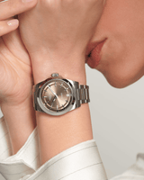 Longines Conquest 34mm Brown Dial Steel Women's Watch L34304626
