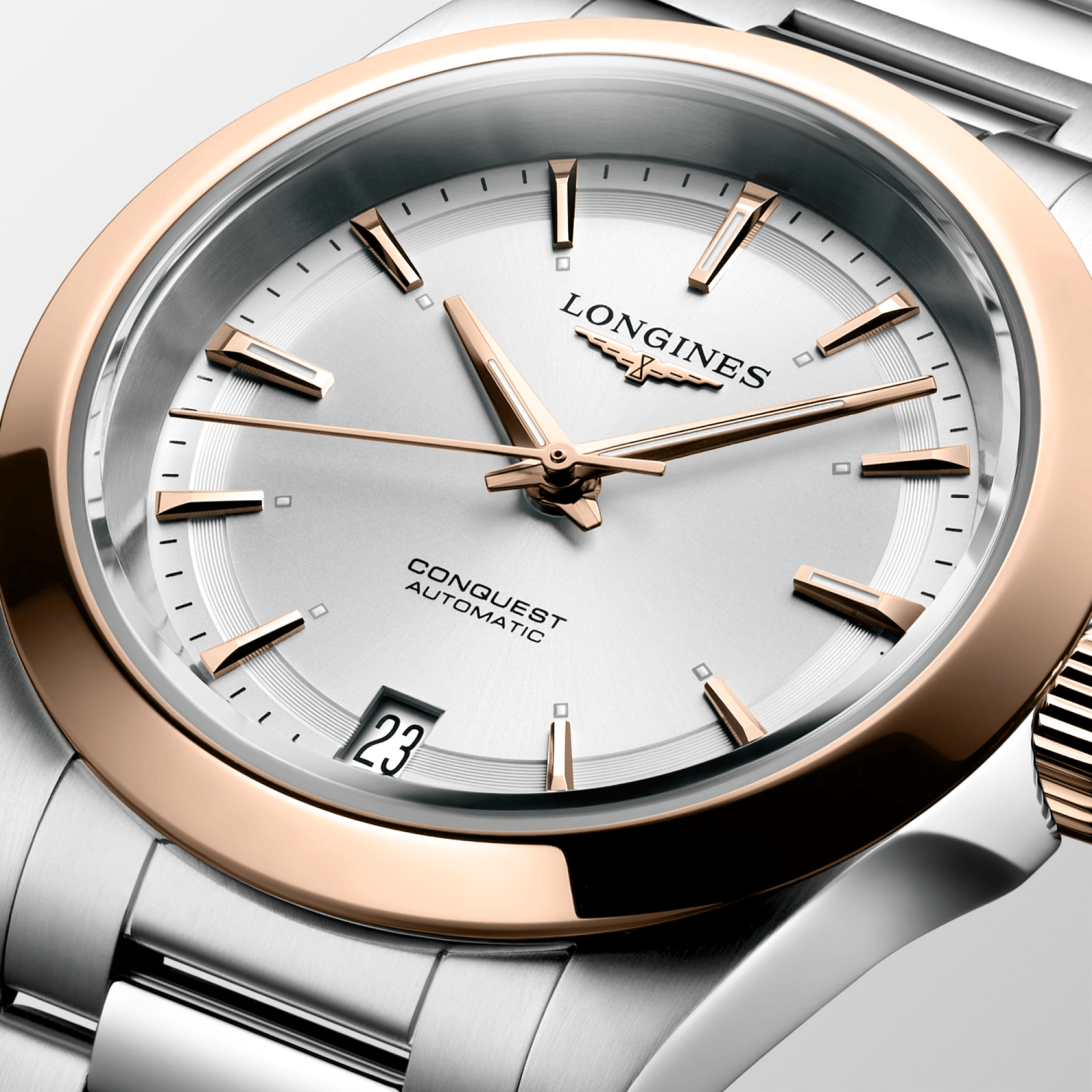 Longines Conquest 34mm Sunray Silver Dial Women's Watch L34305726