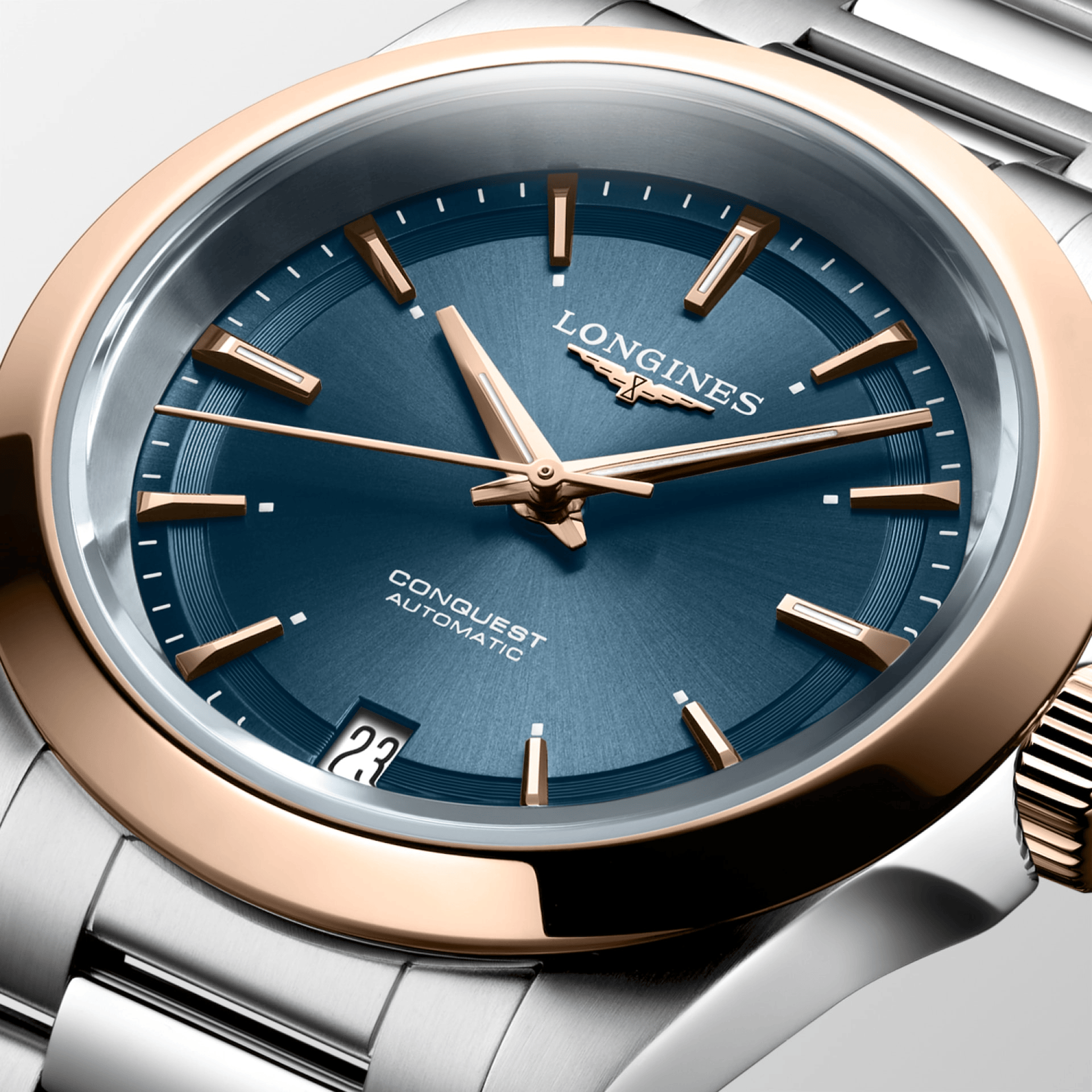 Longines Conquest 34mm Sunray Blue Dial Women's Watch L34305926