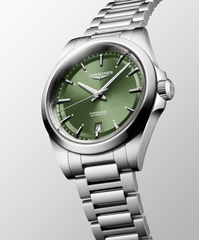 Longines Conquest 38mm Green Dial Steel Men's Watch L37204026