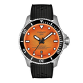 Tissot Seastar 2000 Powermatic 80 44mm Orange Dial Men's Watch T1209071728100