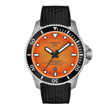 Tissot Seastar 2000 Powermatic 80 44mm Orange Dial Men's Watch T1209071728100