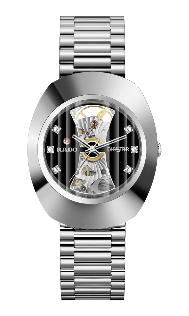 RADO DiaStar Original Open Heart 35mm Black Dial Men's Watch
