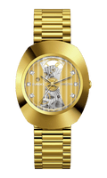 Rado DiaStar Original Open Heart 35mm Yellow Gold PVD Men's Watch R12064263