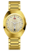 Rado DiaStar Original 38mm Pattern Dial Yellow Gold PVD Men's Watch R12161643