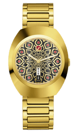 Rado DiaStar Original 38mm Pattern Dial Yellow Gold PVD Men's Watch R12161653