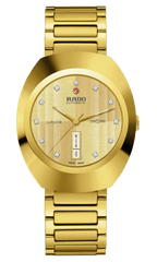 Rado DiaStar Original 38mm Yellow Gold PVD Diamonds Men's Watch R12161733