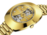 Rado DiaStar Original Open Heart 35mm Yellow Gold PVD Men's Watch R12064263