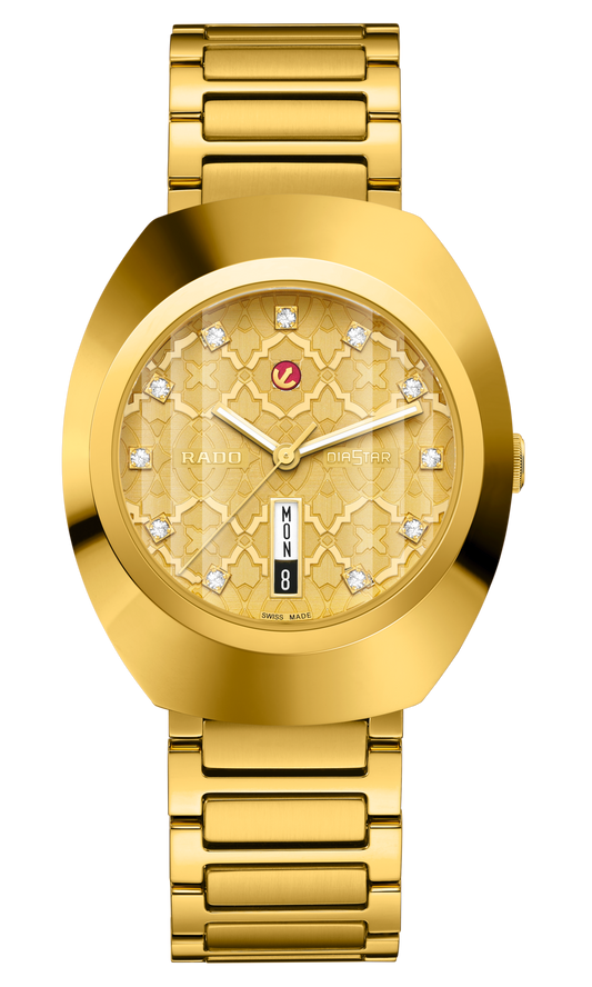 Rado DiaStar Original 38mm Yellow Gold Dial Men's Watch R12161263