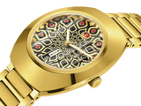 Rado DiaStar Original 38mm Pattern Dial Yellow Gold PVD Men's Watch R12161653