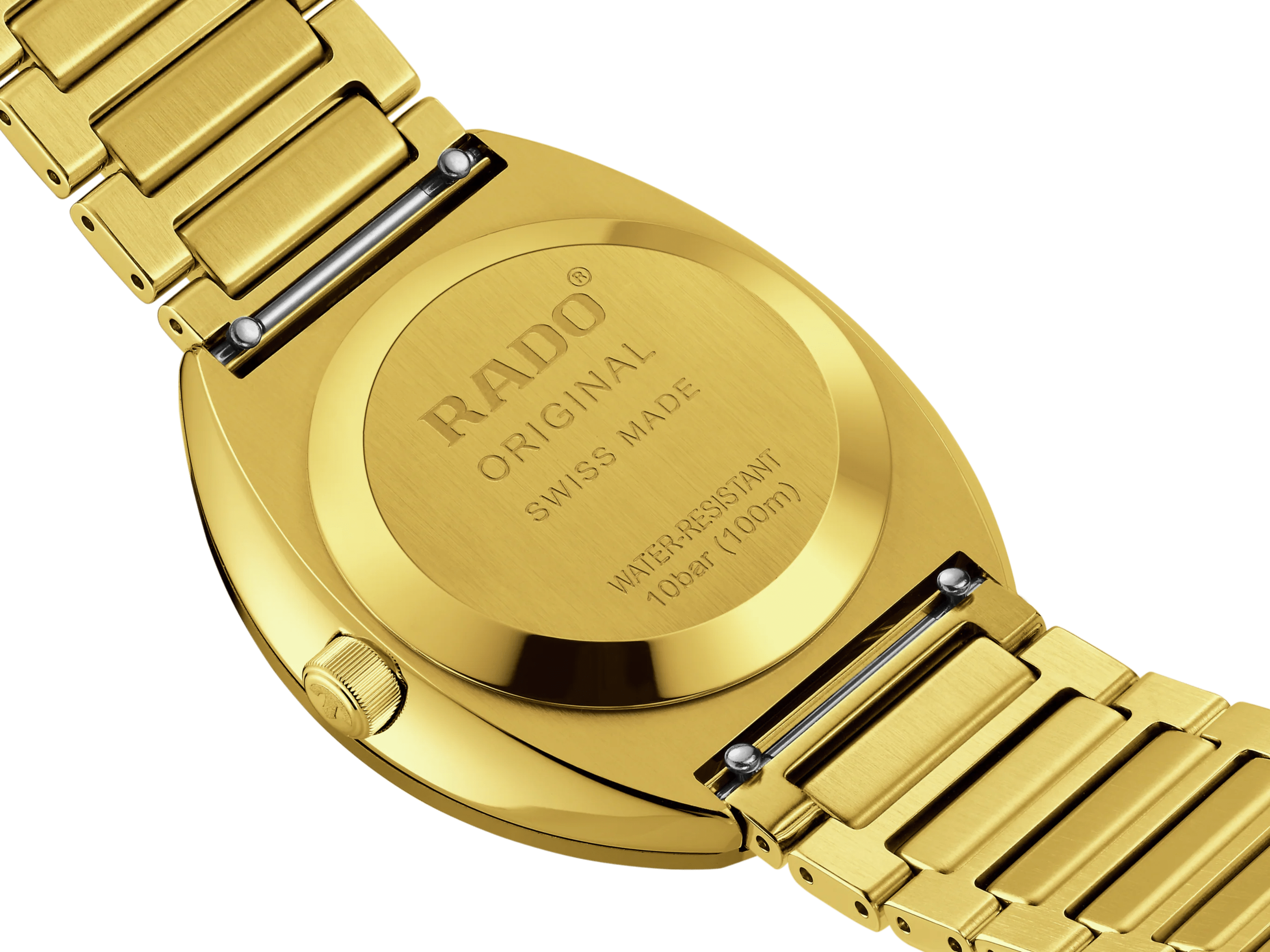 Rado DiaStar Original 38mm Yellow Gold PVD Diamonds Men's Watch R12161733