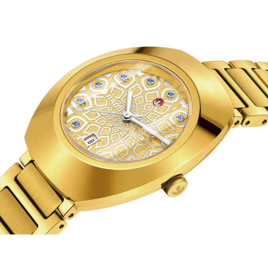 RADO DiaStar Original 30mm Automatic Rhodium-Yellow Dial Women's Watch R12171643