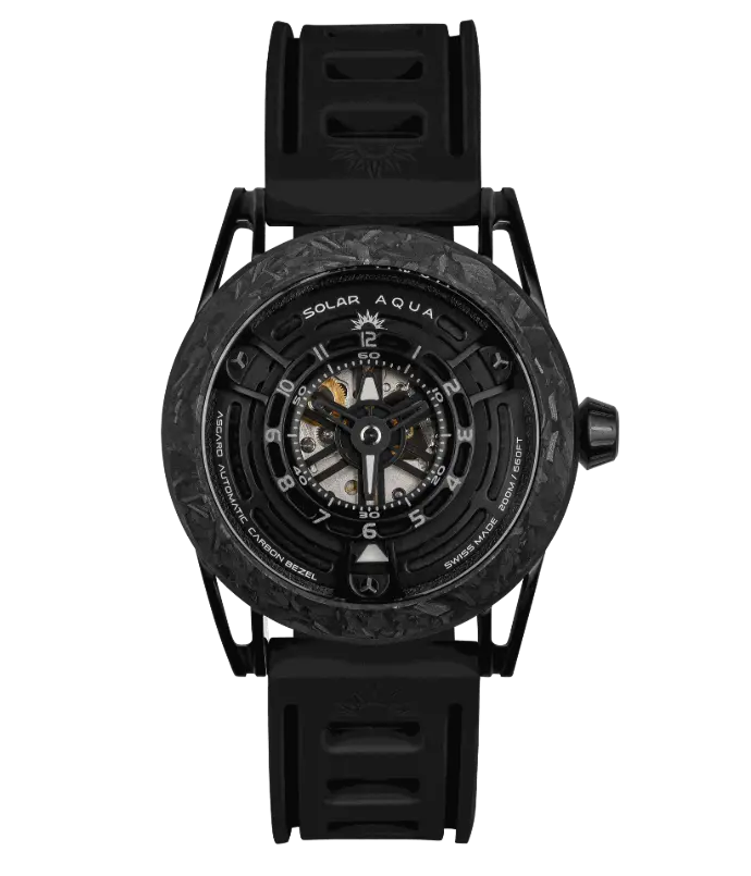 SOLAR AQUA Asgard Black 42mm Black Dial Men's Watch SA0040.0021