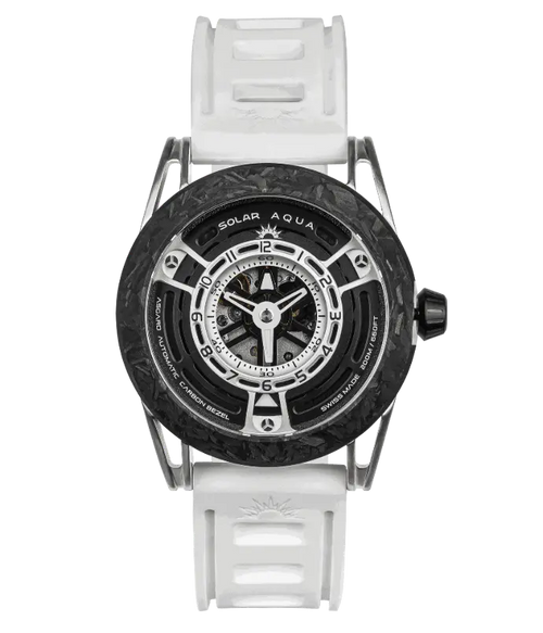 SOLAR AQUA Asgard White 42mm Black-White Dial Men's Watch SA0040.0025