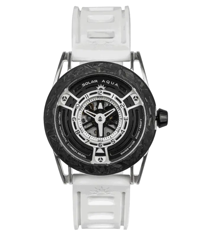 SOLAR AQUA Asgard White 42mm Black-White Dial Men's Watch SA0040.0025