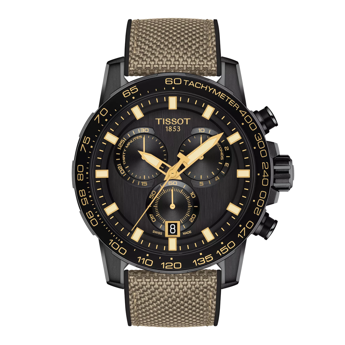 Tissot Supersport Chrono 45.5mm Black Dial Men's Watch T1256173705101