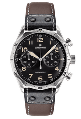 Junghans Pilot Chronoscope 43.3mm Black Dial Men's Watch 27/3591.00
