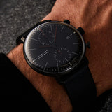 Junghans Max Bill Chronoscope Bauhaus 40mm Matt Black Dial Men's Watch 27/4409.02