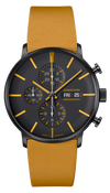 Junghans FORM A Chronoscope English Date 42mm Black Dial Men's Watch 27/4372.01