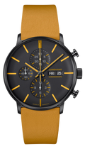 Junghans FORM A Chronoscope English Date 42mm Black Dial Men's Watch 27/4372.01