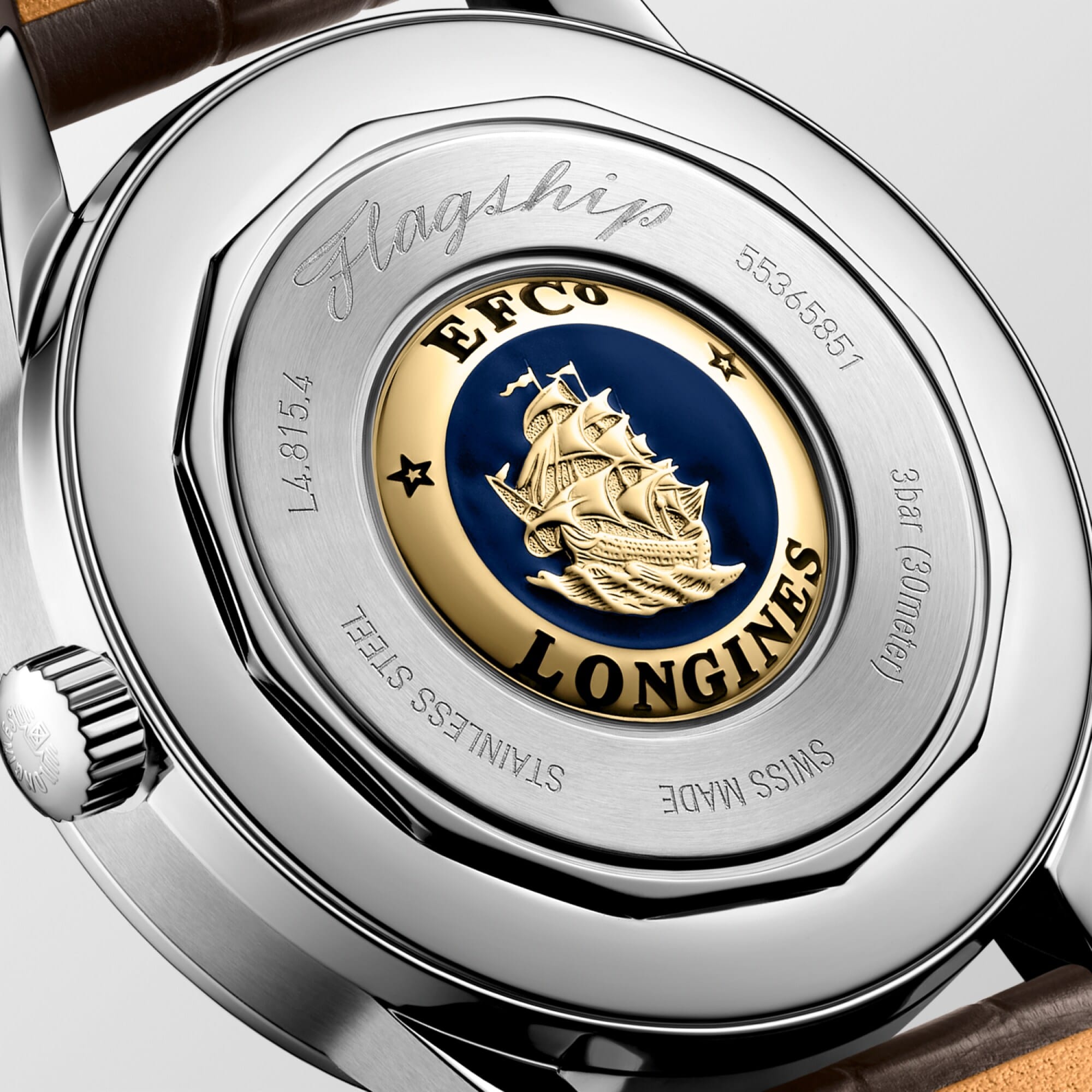 Longines Flagship Heritage Moonphase 38.5mm Silver Dial Men's Watch L48154782