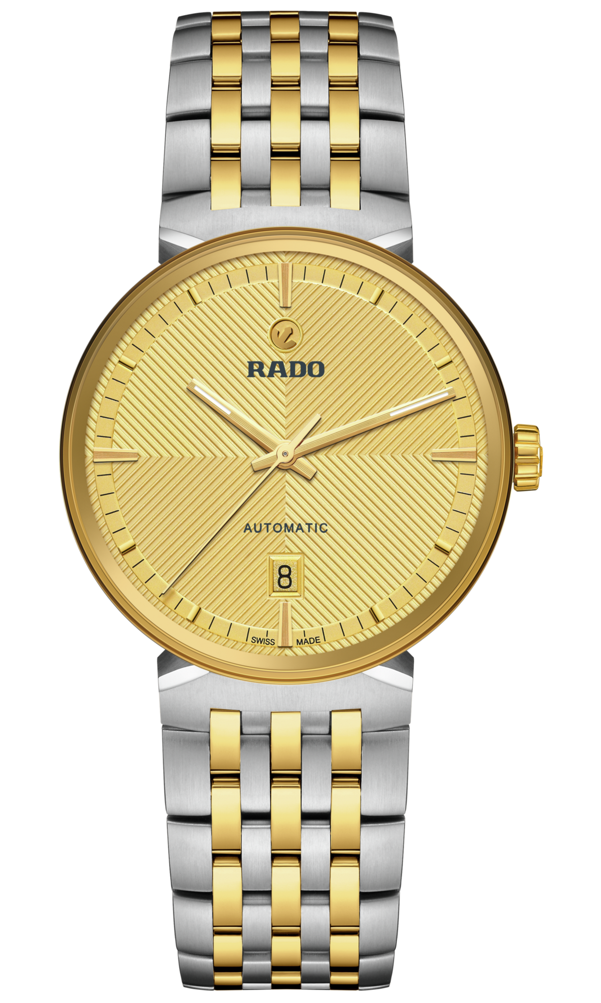 RADO Florence Automatic 39mm Two-Tone Yellow Gold Dial Men's Watch R48903253