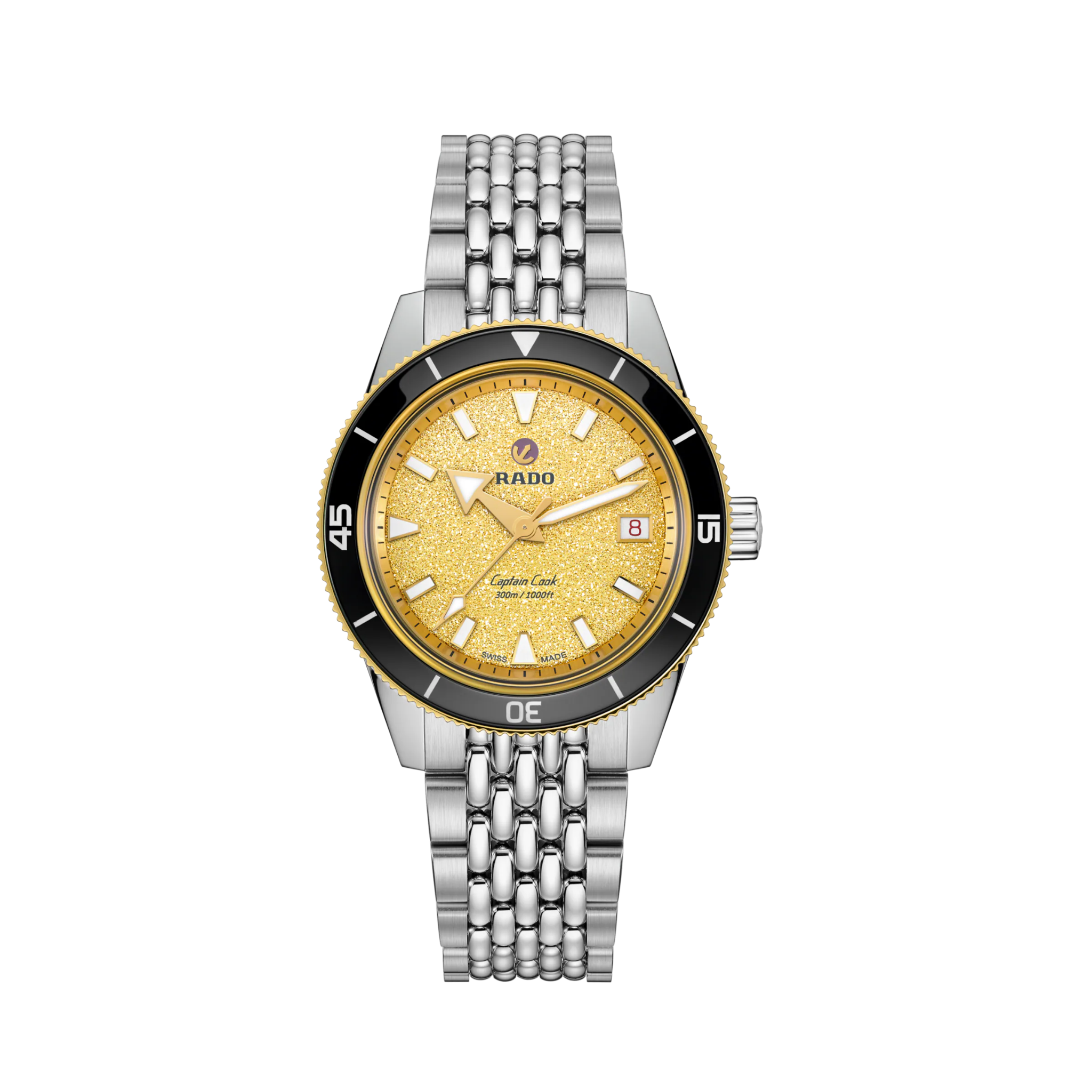 Rado Captain Cook Automatic 39mm Gold Dial Men's Watch R32223258