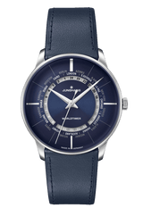 Junghans Meister Worldtimer 40.4mm Blue Dial Men's Watch 27/3010.01