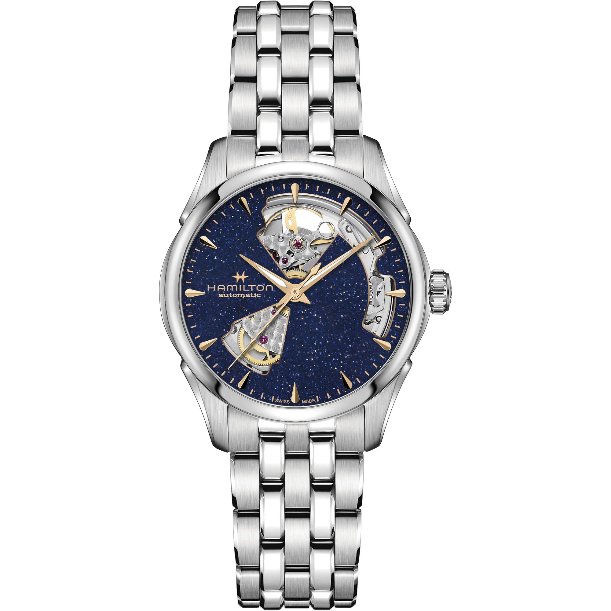 Hamilton Jazzmaster Open Heart Lady Auto 36mm Blue Dial Men's Watch H32215142