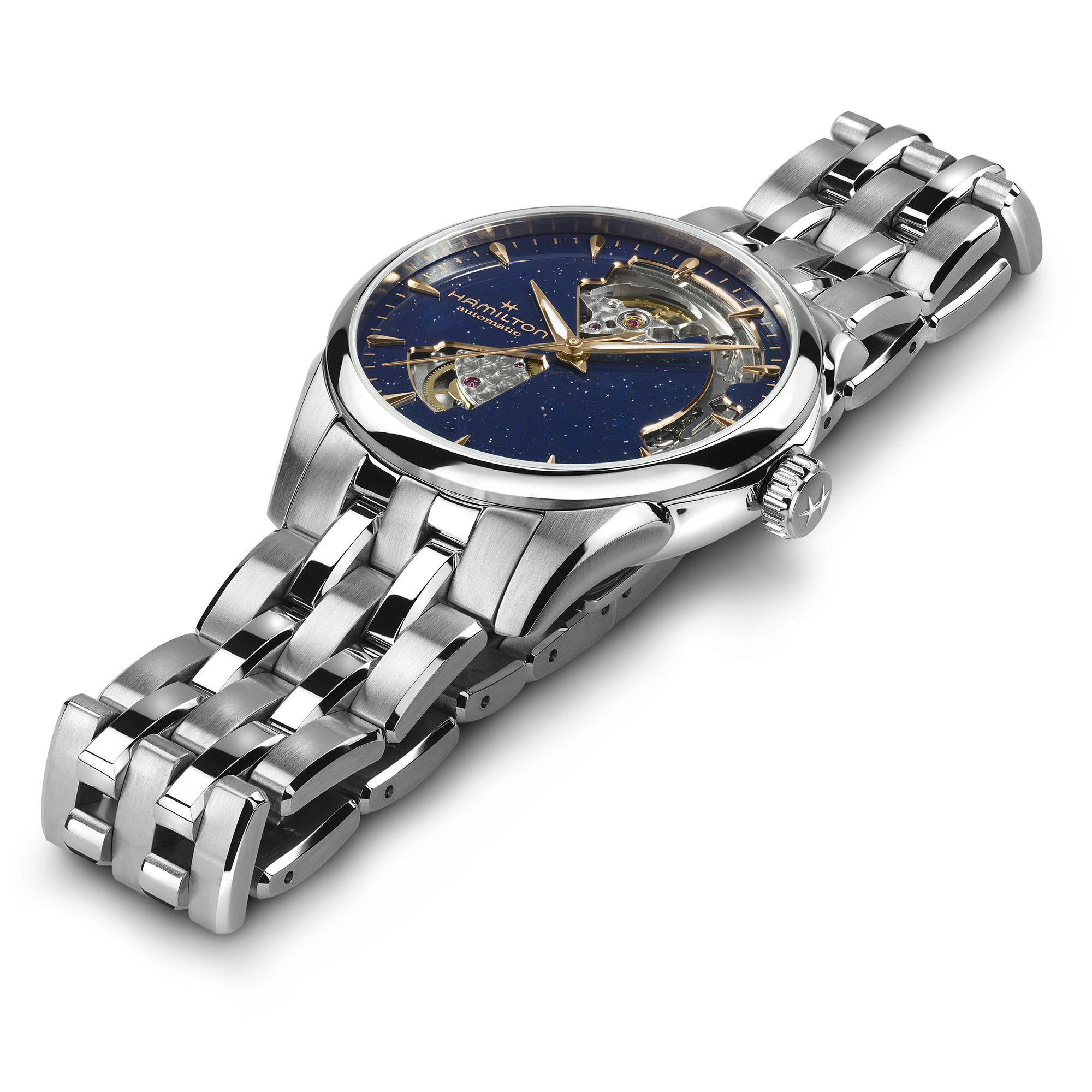 Hamilton Jazzmaster Open Heart Lady Auto 36mm Blue Dial Men's Watch H32215142