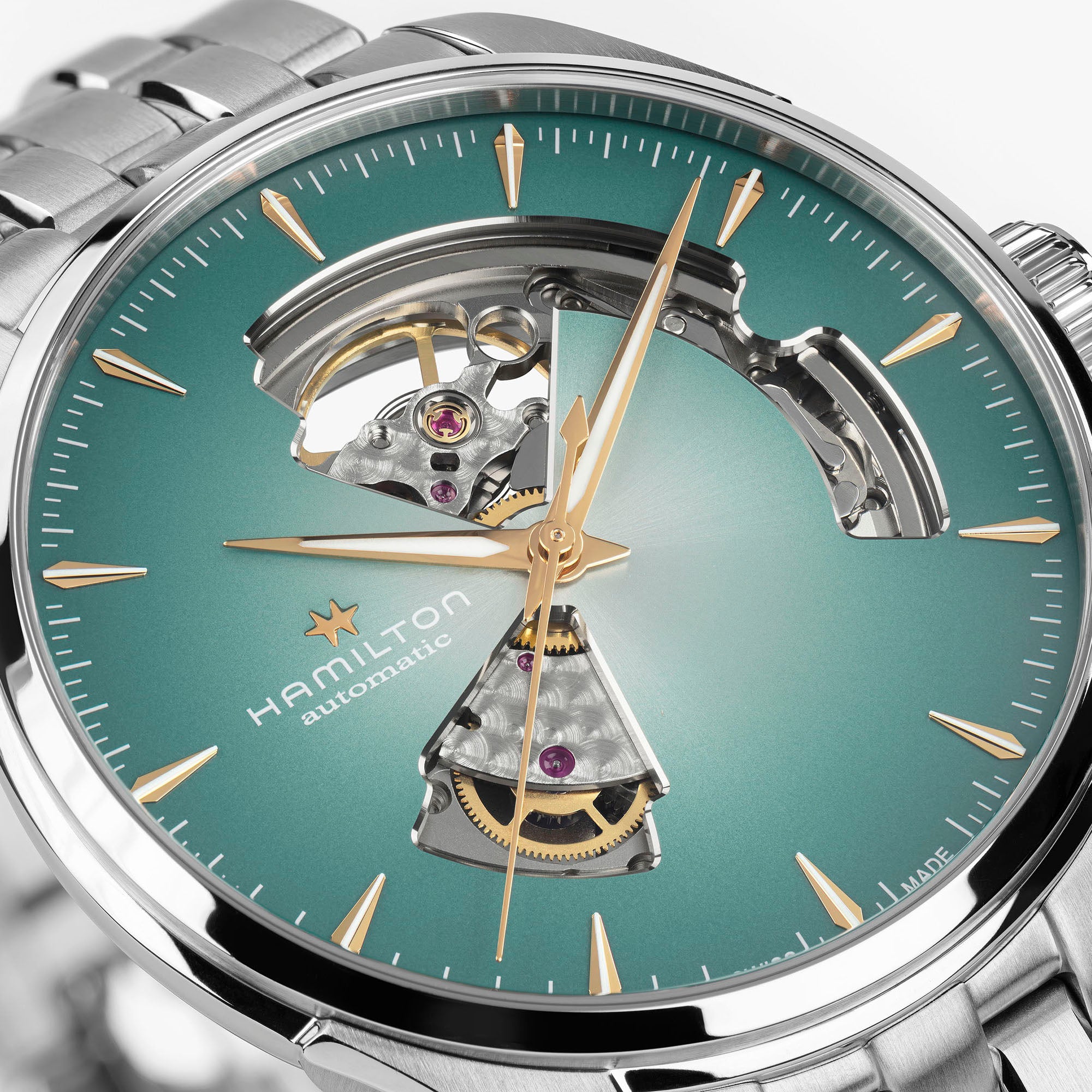Hamilton Jazzmaster Open Heart Auto 40mm Blue Dial Men's Watch H32675141