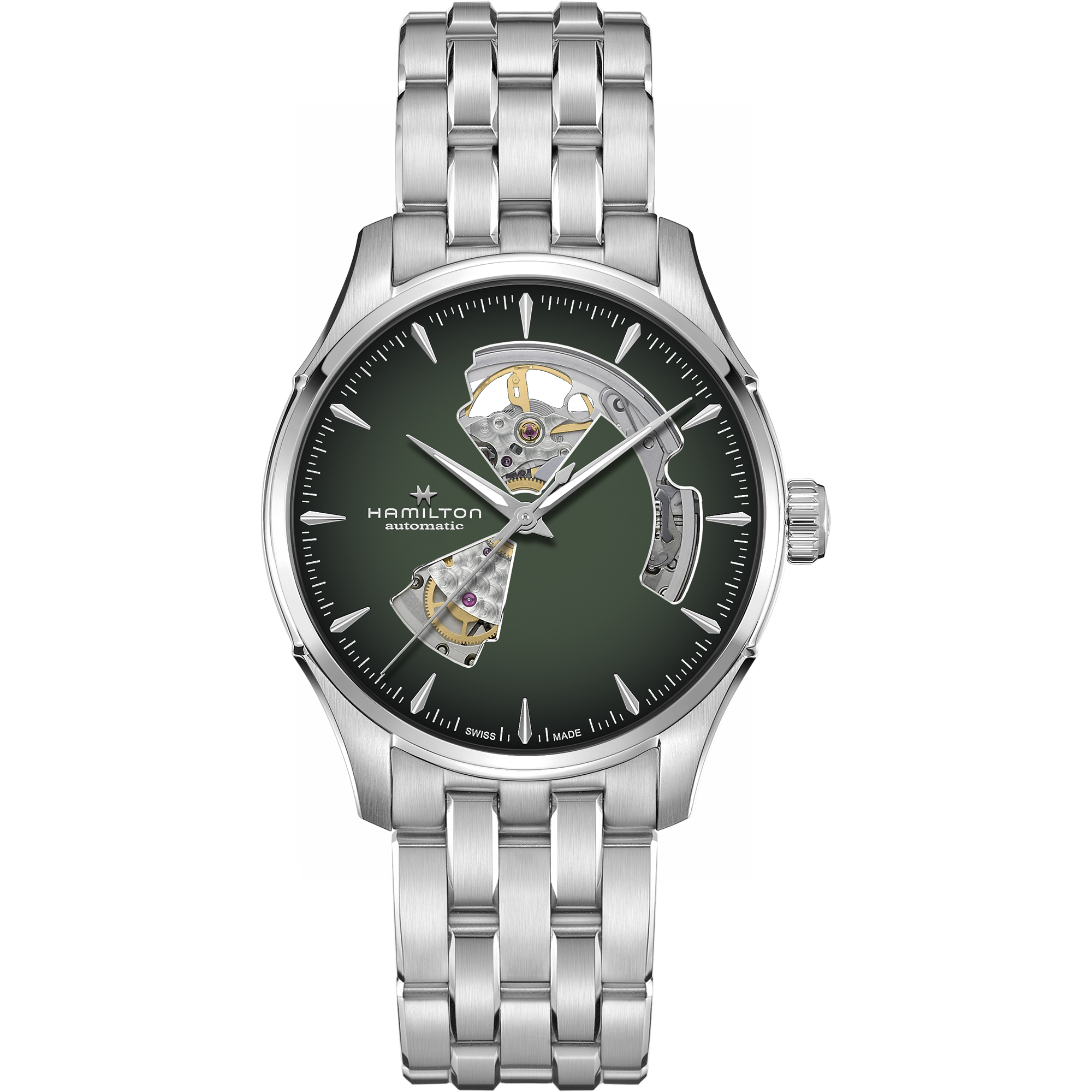 Hamilton Jazzmaster Open Heart 40mm Green Dial Men's Watch H32675160
