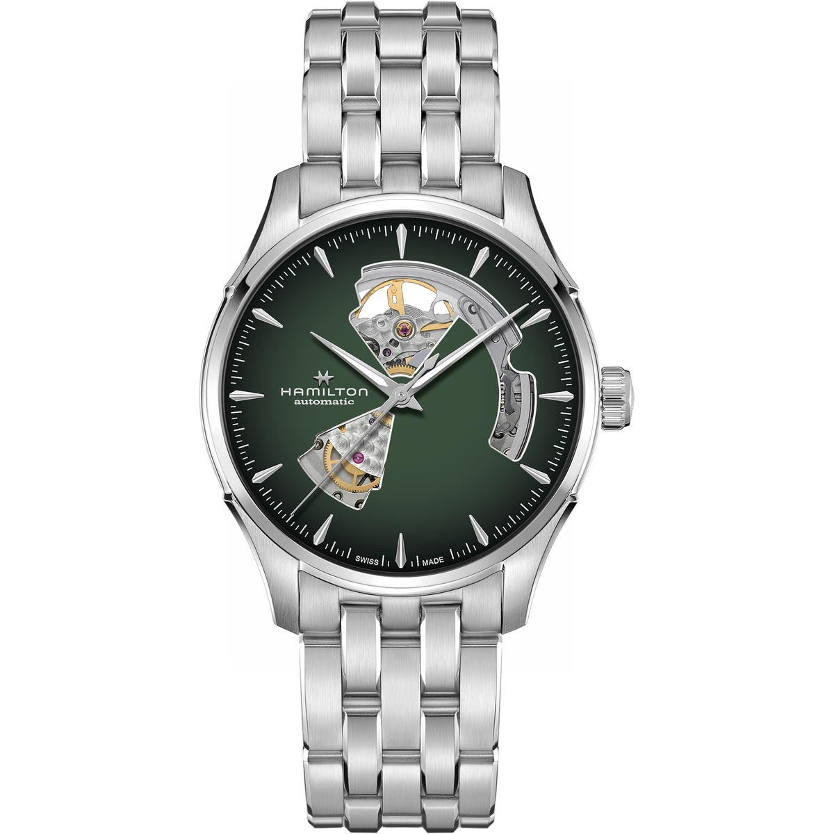 Hamilton Jazzmaster Open Heart 40mm Green Dial Men's Watch H32675160