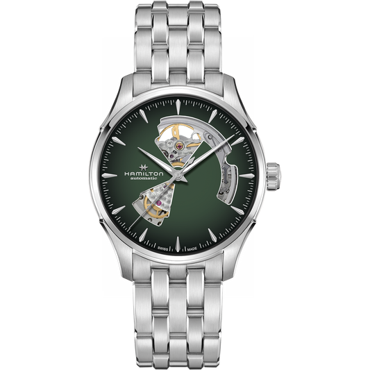 Hamilton Jazzmaster Open Heart 40mm Green Dial Men's Watch H32675160