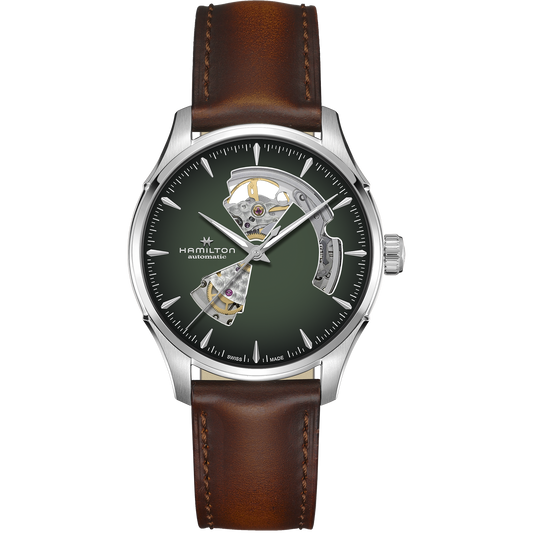 Hamilton Jazzmaster Open Heart Auto 40mm Green Dial Men's Watch H32675560