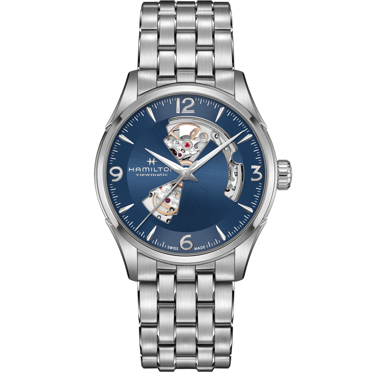 Hamilton Jazzmaster Open Heart Auto 42mm Blue Dial Men's Watch H32705141