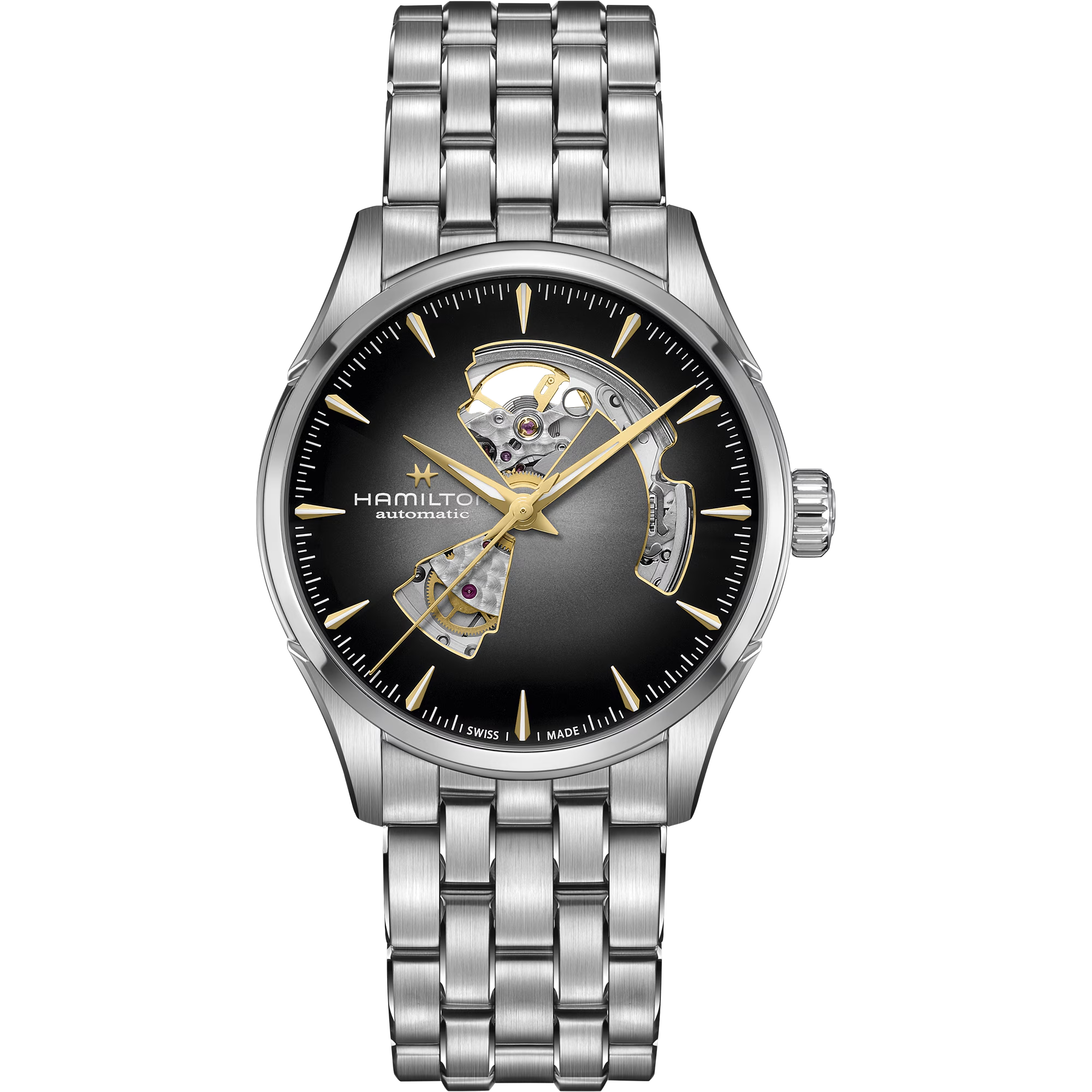 Hamilton Jazzmaster Open Heart Auto 42mm Grey Sunray-Brushed Dial Men's Watch H32705180