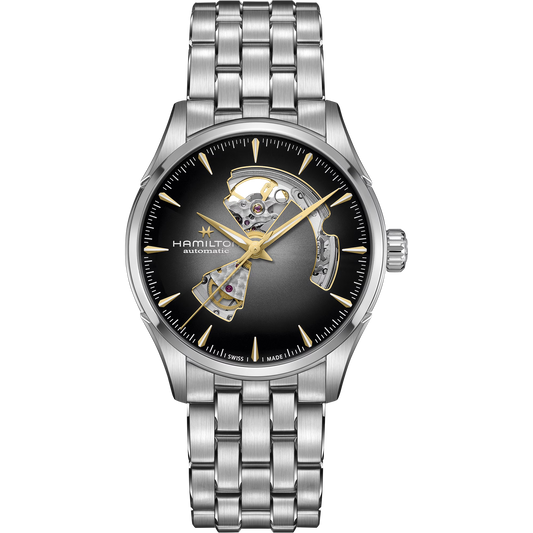Hamilton Jazzmaster Open Heart Auto 42mm Grey Sunray-Brushed Dial Men's Watch H32705180