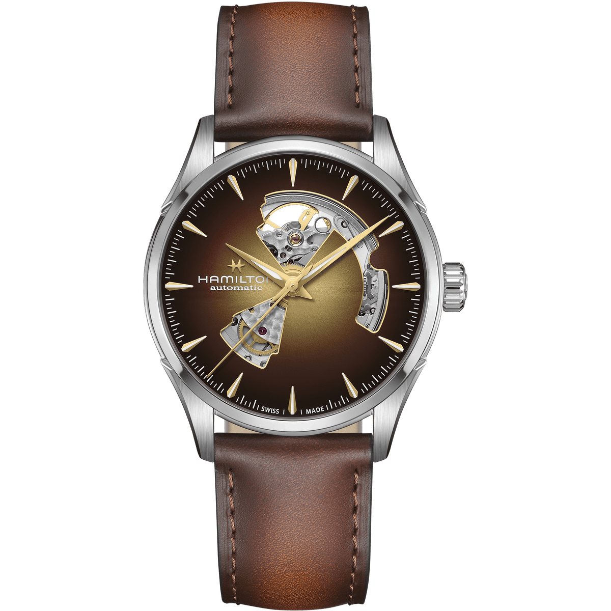 Hamilton Jazzmaster Open Heart Auto 42mm Champagne Dial Men's Watch H32705501