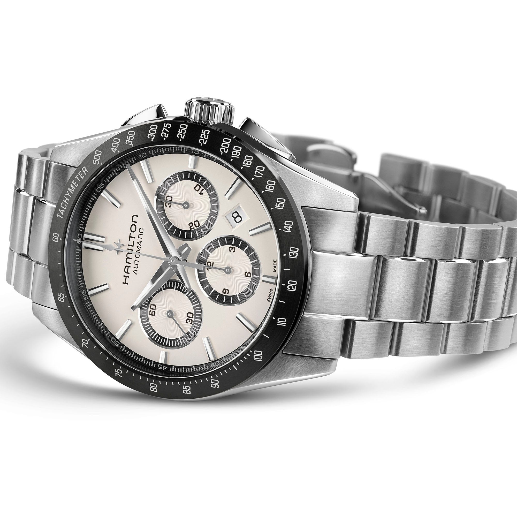 Hamilton Jazzmaster Performer Auto Chrono 42mm White Dial Men's Watch H36606110